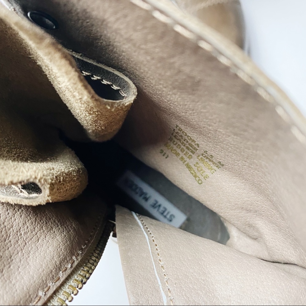 Steve Madden Taupe Toopa Combat Boots 6.5 - Picture 5 of 7